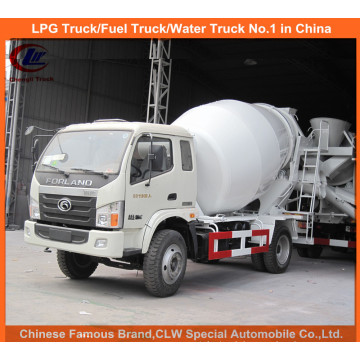 Foton 3cbm Mini Concrete Mixer Truck for Small Cement Mixer